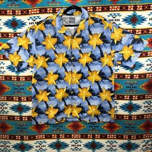 Quiksilver Hawaiian Shirt‎ Floral Print Short Sleeve Button Up XL